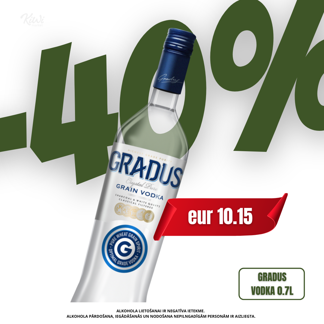 Vodka Gradus 0,7 L – Kiwi Market